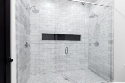 Modern Shower with Clear Glass